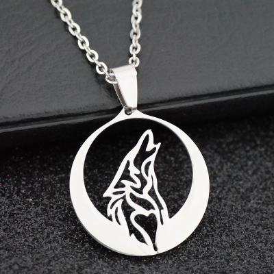 China The Other Moon Werewolf Cool Stainless Steel Pendant Necklace for sale