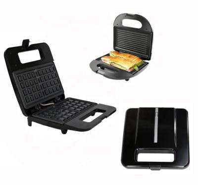 China Hotel 3 in 1 Sandwich Maker Non Stick Detachable Waffle Maker for sale