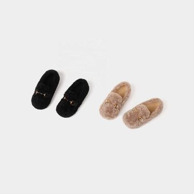 China Other high-end girls' new furry shoes for 2021 winter new children's peasy shoes, children's pedal cotton warm shoes for sale