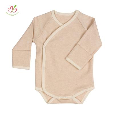 China China wholesale long sleeve baby clothes high quality hot sale cotton super soft jumpsuit infant romper with mitten cuffs for sale