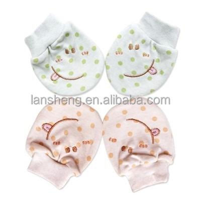 China Newborn Baby Cotton Gloves No Scratch Mittens For 0-6 Months Baby 0-24m for sale