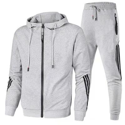 China Breathable Custom Logo Training Fitness Sportswear Trousers Men Two Piece Set Tracksuit For Winter for sale