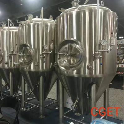 China Conical Brewery Stainless Steel Fermenter, Fermentation Tanks, Jacket Fermenter for sale