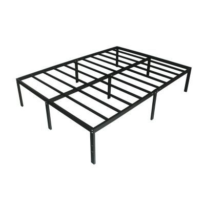 China Foldable High Quality Home Furniture Iron Frame Metal Queen Single Bed Double Bed for sale