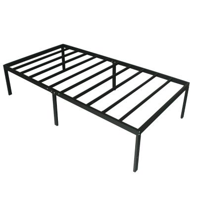 China Brand New Collapsible Frame Steel Metal Single Folding Bed Metal Bed Frames for sale