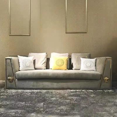 China Sectionals Light Luxury Tufted Living Room Sofas Solid Wood Frame Velvet Sofa Furniture for sale