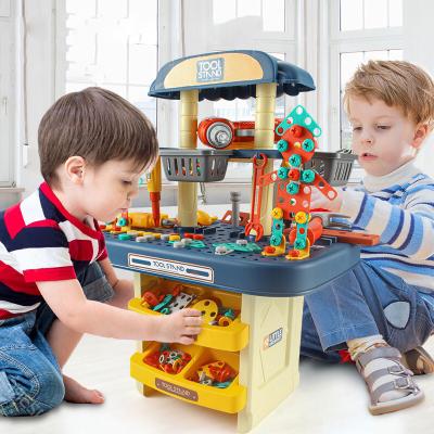 China Hot Popular Eco - Friendly Kids Pretend Play Game Engineering Toy Tool Box for sale