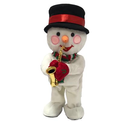 China 2020 Inflatable Christmas Snowman Popular Electronic Plush Stuffed Musical Kids Toys for sale