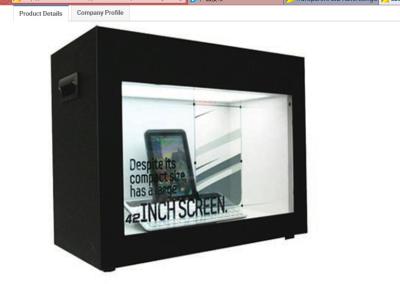 China Customize Transparent advertising display box , Transparent Video Showcase for sale