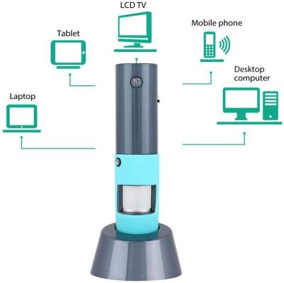 China Hot Mini Digital Microscope Scalp Camera Portable Hair Scanner Radio WiFi Clinics Sales Connection Mobile Phone Wireless Tablet for sale