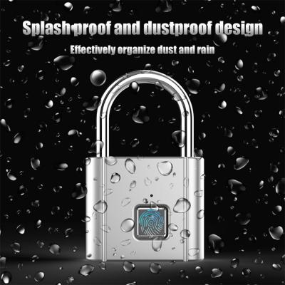 China Home Hot Selling Amazon Office Apartments Hotel Fingerprint Smart Padlock Waterproof Keyless Biometric Lock for sale