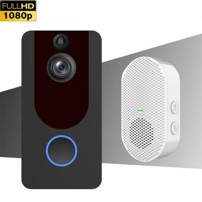 China Wholesale Built-in 1080p full hd wifi v7 smart wireless Li-ion wireless video doorbell camera battery operated doorbell for sale