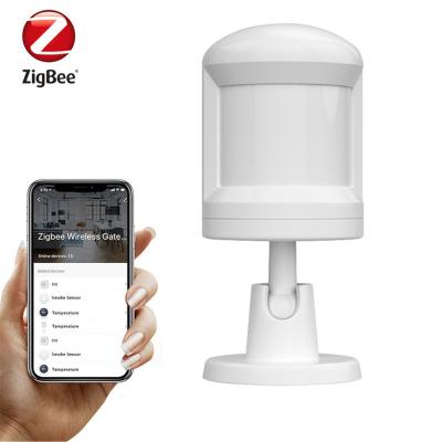 China Alarm Notifying ZigBee 3.0 Detect People Motion And Send Alert PIR Sensor Tuya Smart ZigBee Wireless Alarm PIR Motion Sensor for sale