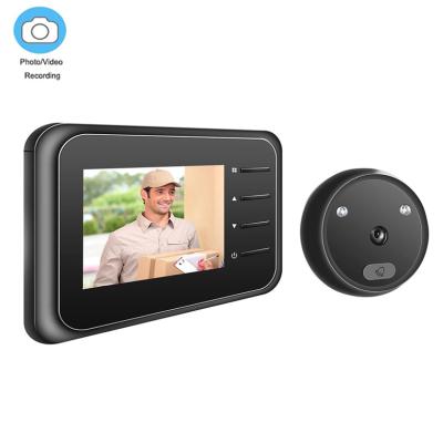 China Digital Storage Hole Viewer Scope Door Camera 2.4 Inch Night Vision Camera Built-in Video Door Open Door Camera Color Screen for sale