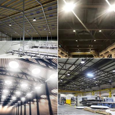 China Precio de fábrica de la luz LED de alta bahía 160lm/w LED Taller IP65 de energía ajustable OVNI LED de alta bahía luz en venta