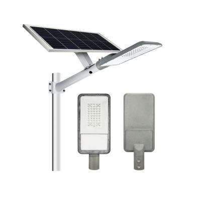 China 7500lm Integrated 50 Watt Solar Street Light 90° Beam Anglec waterproof IP65 high power super brigh solar light for road for sale