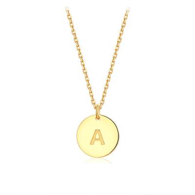 China FASHIONABLE Initial Necklaces 18k Gold Fine Jewelry 925 Sterling Silver Necklace for sale