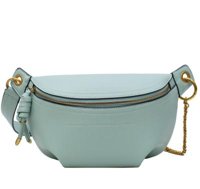 China Fashion Women Fanny Pack Adjust Chain Belt Belt Bag Convertible Cross - Handmade Body Tassel Zipper for sale