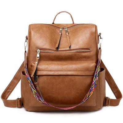 China Personalized Waterproof Backpack Vintage Trendy Women Bag Fashion Convertible Crossbody Bag for sale