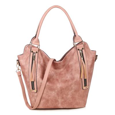 China Fashion Tassel Handbag Cross Convertible Body Tote Casual Handbag Luxury Over Filed Women Shoulder Bag for sale