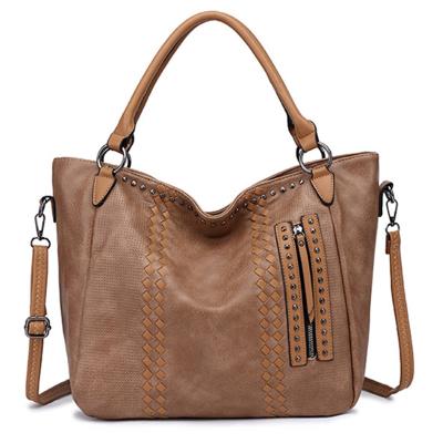 China 2022 Fashion Vegan Oversized Handmade Bags Tote Women Handbag Adjustable Crossbody Leather Bag for sale