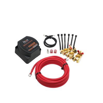 China 12 Volt 140 Amp Dual Battery Isolator Kit with Sensitive Dual Battery Boat VSR Automatic Voltage Relay Charger Fits RV UTV OEM Standard Size for sale