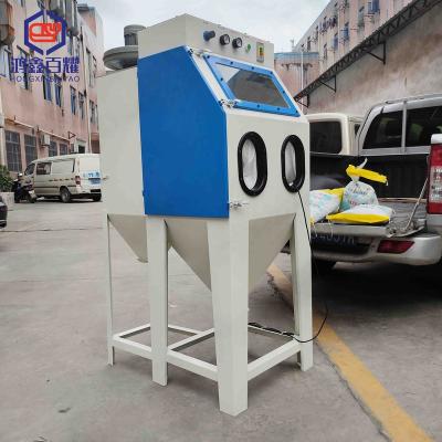 China Building Material Shops BY-6050 Industrial Sand Blasting Cabinet Sandblasting Machine Pneumatic Portable Rust Remover Sand Blasting Pot for sale