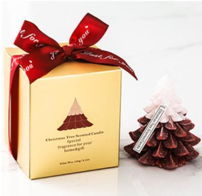 China 2021 Parties Festival Creative Christmas Tree Gift Set Luxury Aromatherapy Candle for sale