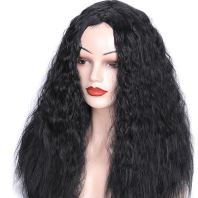 China African Perm Wig Cap Long Corn Cap Women Fluffy Wig Head Set Long Curly Hair Hair Wig Cap for sale