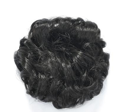 China European and American hot sale women hair bag fluffy head bun bride hair coil hair ring for sale