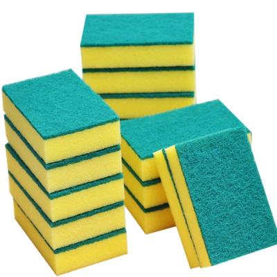 China Viable Wholesale Kitchen Sponge Cloth Pot Brush Cleaning Brush Scouring Pad Rubbing Cloths for sale