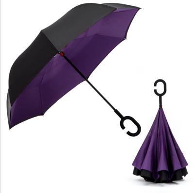 China Long Handle Narrow Reverse Straight Pole Umbrella User Umbrella Umbrella For Rain And Sun for sale