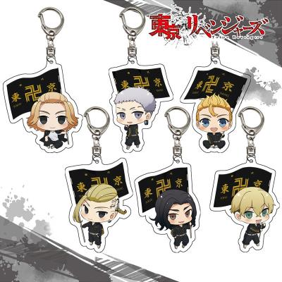 China Tokyo Anime Europe Promotion Key Chain Custom Acrylic Cheap Japanese Avengers Plastic Pendant for sale