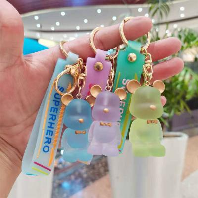 China 2021 Europe Hot Sales Soft Link Bear Key Chain PVC Key Chain for sale