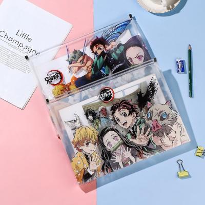 China Japan Promotion Anime Demon Slayer Pencil Case Hot Selling Japanese School Pencil Case for sale