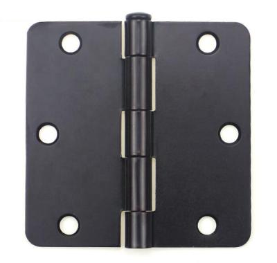 China Modern Black Powder Coating Round Butt Corner Steel Door Hinge for sale