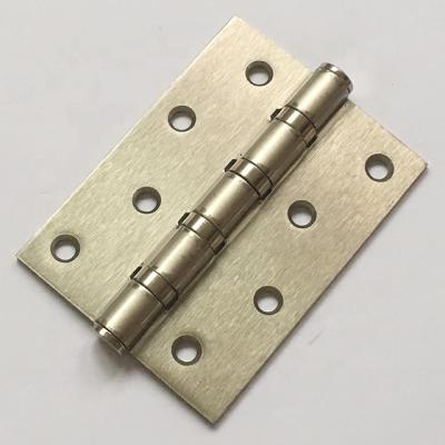 China Satin Nickel Ball Bearing 4 Bearings Metal End Hinge Modern Door Hinge for sale