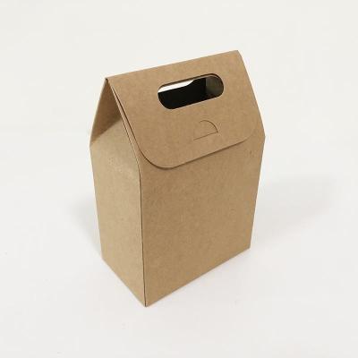 China Recyclable Renewable Kraft Paper Materials Craft Gift Packaging Paper Card Roof Box for sale