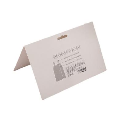 China paper & Cardboard Wholesale Customized Good Quality White Square Cardboard Display Back Card Header for sale