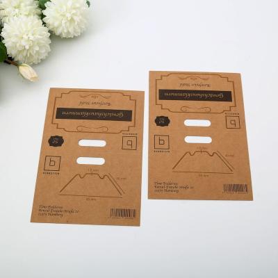 China Paper Card Aircraft Hole Display Binding Card Back BIODEGRADABLE Custom Paper Strip Card for sale