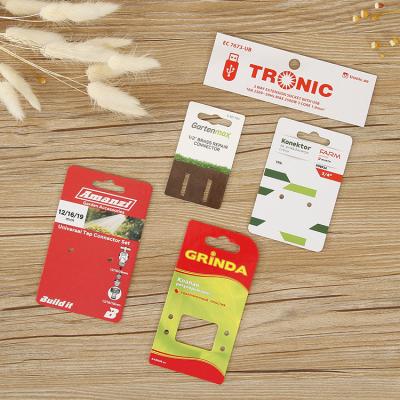 China BIODEGRADABLE Custom Vintage Kraft Paper Display Card Back Card Nostalgic Price Card for sale