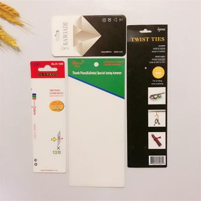 China Customized wholesale BIODEGRADABLE blister paper card with logo, elevator head, thank you card for sale