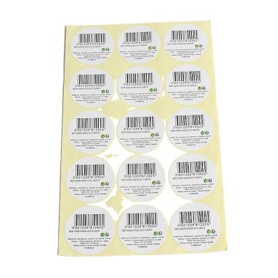 China paper & Cardboard Heat Resistant Digital Custom Printing Self Adhesive Sticker Barcode Labels for sale