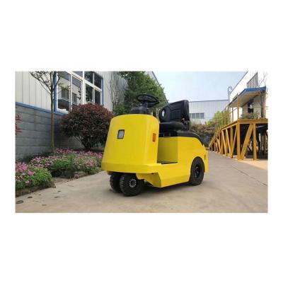 China Hotels Factory Logistics Electric Tow Truck Tractor Trailer Seated Type for sale