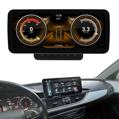 China GPS KANOR 12.3 inch auto radio 8core 4g touch screen RAM 64g ROM gps for audi a6 android 2005-2011 for sale