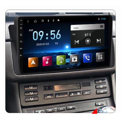 China GPS KANOR 9 Inch Android 10 9 IPS 4 Core Car Multimedia Stereo DVD Player For BMW E46 1998-2006 GPS Radio Navigation for sale