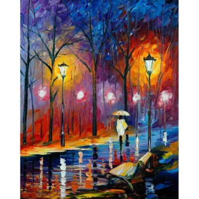 China Classic Hot Sexy Girl In The Rain Diamond Art Painting Canvas Painting for sale