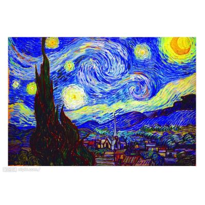 China Classic Modern Van Gogh Starry Sky Painting Diamond Painting EEC Canvas Painting for sale