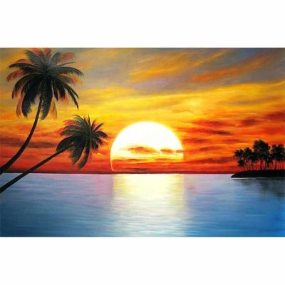 China Modern Rhinestone Art Paintings DIY Diamond Painting of Hotsale Hawaii Sunset for sale