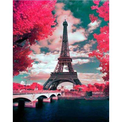 China Yiwu Shuyi Modern Eiffel Tower DIY Art Canvas Paint Diamond Painting Paris France for sale